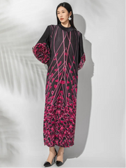 Luxury Plissé Ruffle Dress