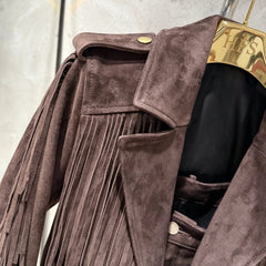 Luxury Suede Fringe Jacket