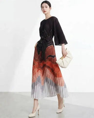 Luxury Plisse Ombre Dress