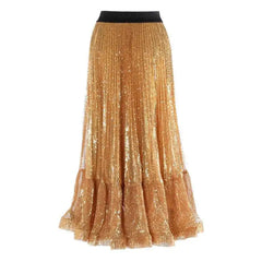 Glimmer Sequin Ruffled Skirt