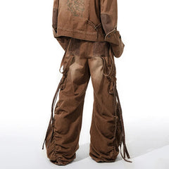 Men's Japanese Denim Wide-Leg Set