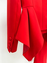 Women's Red Suit Set