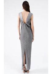 2-Piece Plissé Cape Dress