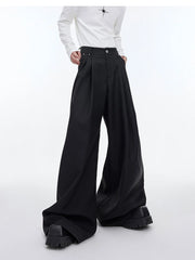 Men's Luxury Streetwear Pleated Wide Leg Pants