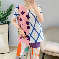 Luxury Leisurewear Plissé Pants Set