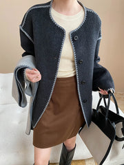 Luxury Wool-Blend Jacket & Scarf