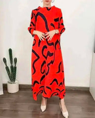 Luxury Plisse Kaftan Dress