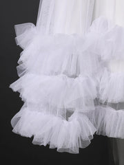 Avant-Garde Asymmetric Tulle Blazer