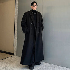 Men's Cotton Blend Full-Length Luxe Coat