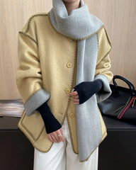 Luxury Wool-Blend Jacket & Scarf