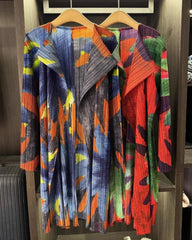 Luxury Travel Plissé Duster Coat