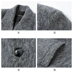 Men's Brushed Wool Blend Top Coat