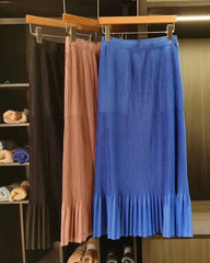 Luxury Pleated Petite-Fit Skirt