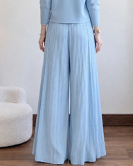 Luxury Plissé Palazzo Pants