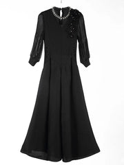 Luxury Pleat Floral Formal Dress