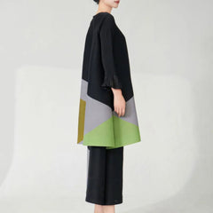 Modern Pleat Geometric Trouser Set