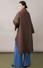 Luxury Asymmetrical Pleated Coat