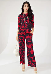 Luxury Formal Pleats Pant Set