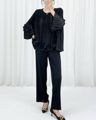 Luxurious Pleated Pants Set