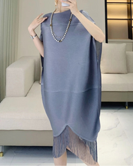 Luxury Plissé Oversized Tunic