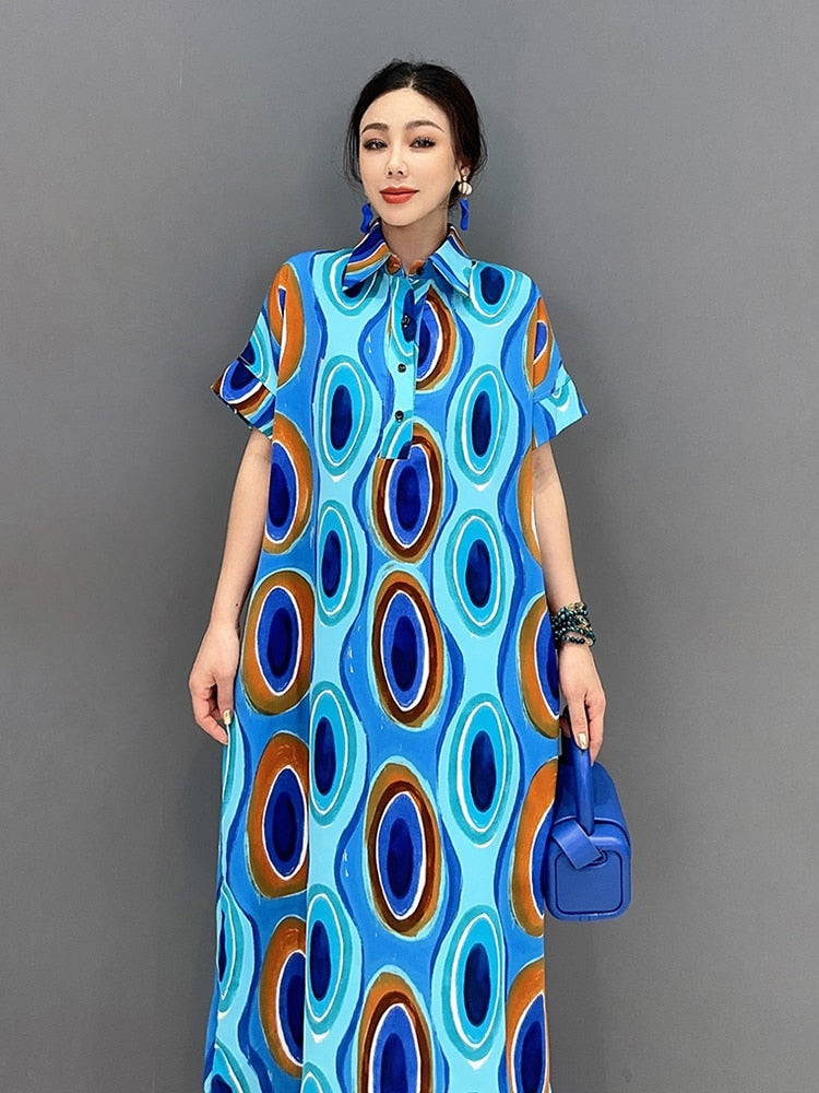 Everyday Chic Geometric Midi Dress