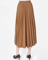 Luxury Pleated Midi Skirt