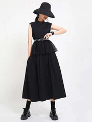 Luxury Oversized Sleeveless Shirt Dress