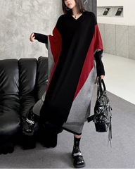 Avant-Garde Cocoon Knit Dress