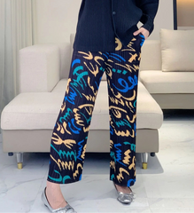 Designer Plissé Trousers