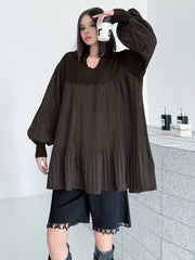 Oversized Lantern Sleeve Top