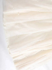 Luxury Pearl Tulle Maxi Skirt