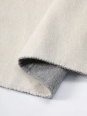 Elegant Double-Faced Wool Blend Coat