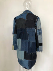 Men's Couture Patchwork Denim Jacket