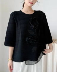 Luxury Pleated Dressy Top