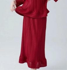 Luxury Pleats 2-Piece Set