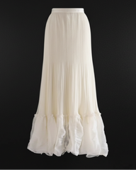 Pleated Chiffon Tulle Skirt