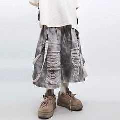Men's Extra Distressed Denim Jorts