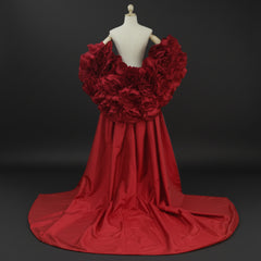 Couture 3D Rosette Formal Cape