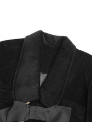 Luxury Corduroy Bow Jacket