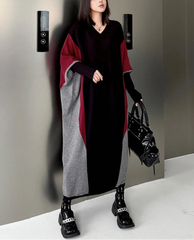 Avant-Garde Cocoon Knit Dress