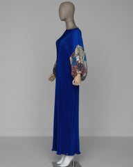 Luxe Plissé Kaftan Dress