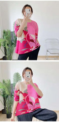 Truly Plissé Floral Blouse Top