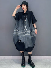 Couture Chic Oversized Blouse Dress