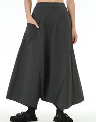 Avant-Garde Drop-Crotch Trousers