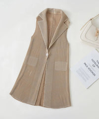 Luxury Plissé Pleat Japanese Vest