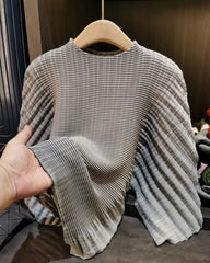 Elegant Accordion Pleated Top