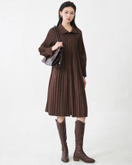 Luxury Pleated Trench Coat
