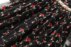 Luxury Tulle Embroidered Dress