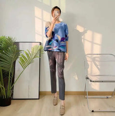 Truly Plissé Floral Blouse Top