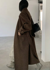 Luxury Wool-Blend Long Coat
